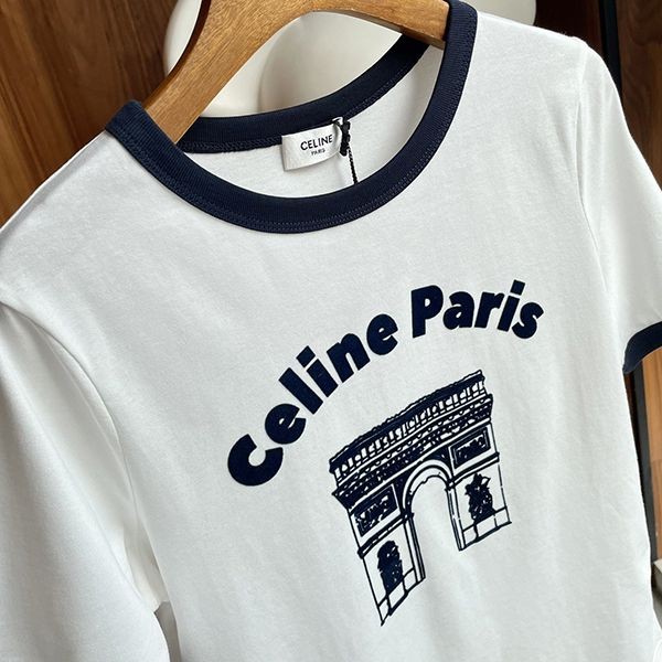 注目度抜群！セリーヌ 半袖 Tシャツ スーパーコピーホワイト Cey68535
